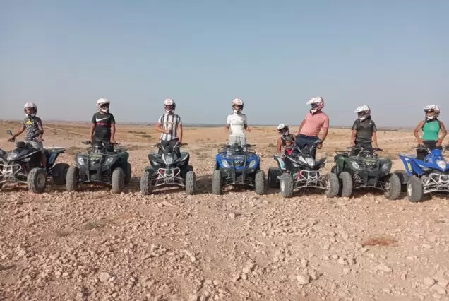 Agafay desert private sunset quad bike tour from Marrakech