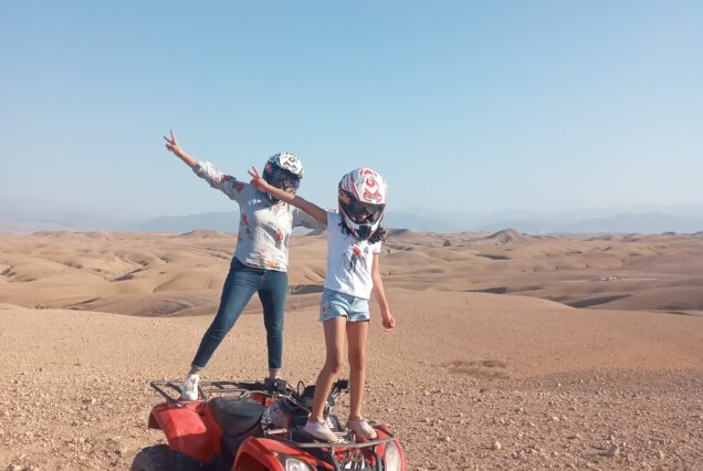 Agafay desert private sunset quad bike tour from Marrakech