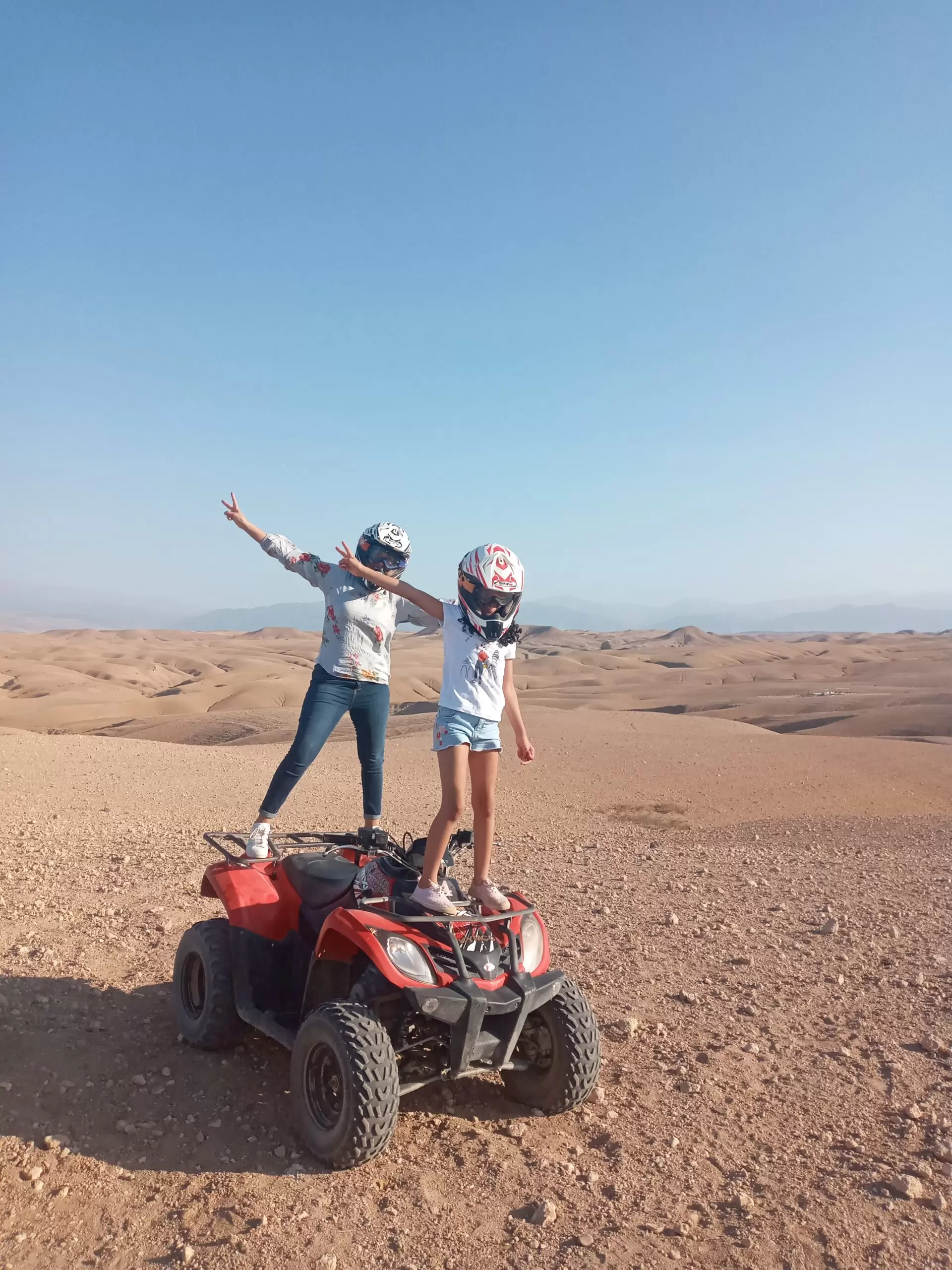 Agafay desert private sunset quad bike tour from Marrakech