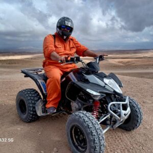 Agafay desert private sunset quad bike